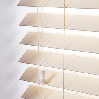 50mm Smooth Slat PVC Venetian Blinds White/Stone